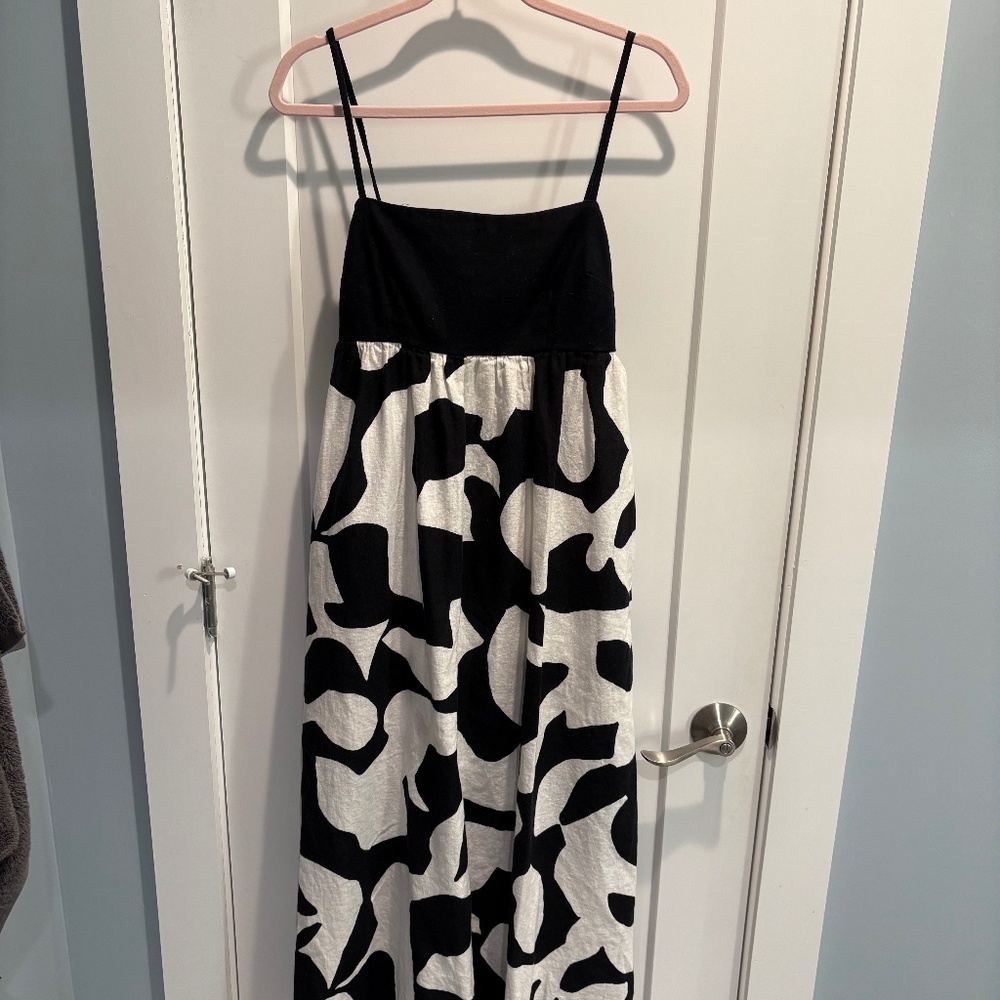 Babydoll maxi dress tie back